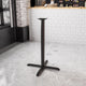 30inch x 30inch Restaurant Table X-Base with 3inch Dia. Bar Height Column