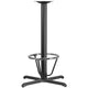 30inch x 30inch Restaurant Table X-Base with 3inch Dia. Bar Height Column & Foot Ring