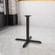 30inch x 30inch Restaurant Table X-Base with 3inch Dia. Table Height Column