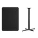 Black |#| 30inch x 42inch Rectangular Laminate Table Top & 23.5inch x 29.5inch Bar Height Table Base