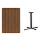 Walnut |#| 30inch x 42inch Rectangular Laminate Table Top & 23.5inch x 29.5inch Table Height Base