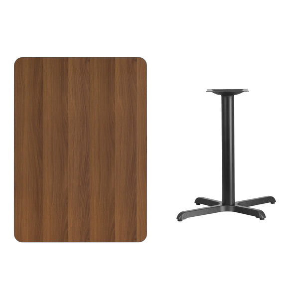 Mahogany |#| 30inch x 42inch Laminate Table Top with 23.5inch x 29.5inch Table Height Base