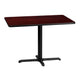 Mahogany |#| 30inch x 42inch Laminate Table Top with 23.5inch x 29.5inch Table Height Base