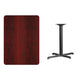 Mahogany |#| 30inch x 42inch Laminate Table Top with 23.5inch x 29.5inch Table Height Base