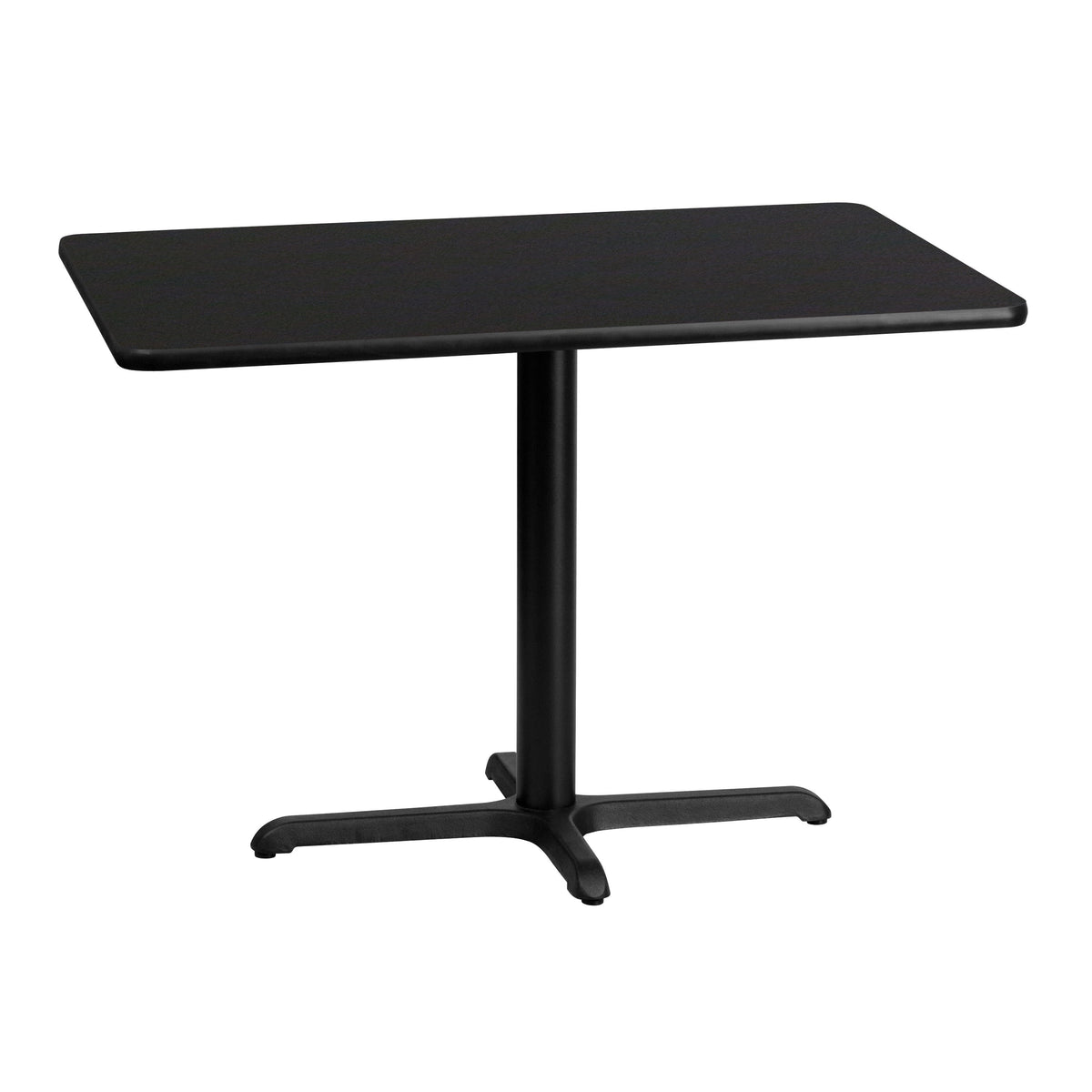 Black |#| 30inch x 42inch Rectangular Laminate Table Top with 23.5inch x 29.5inch Table Height Base