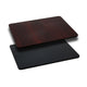 Black/Mahogany |#| 30inch x 42inch Rectangular Table Top with Black or Mahogany Reversible Laminate Top