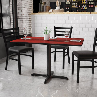 30'' x 48'' Rectangular Laminate Table Top with 23.5'' x 29.5'' Table Height Base - View 2