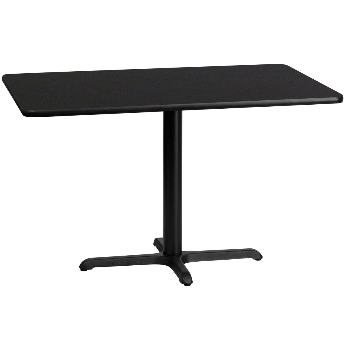 Black |#| 30inch x 48inch Rectangular Laminate Table Top with 23.5inch x 29.5inch Table Height Base