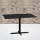 Black |#| 30inch x 48inch Rectangular Laminate Table Top with 23.5inch x 29.5inch Table Height Base