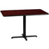 30'' x 48'' Rectangular Laminate Table Top with 23.5'' x 29.5'' Table Height Base
