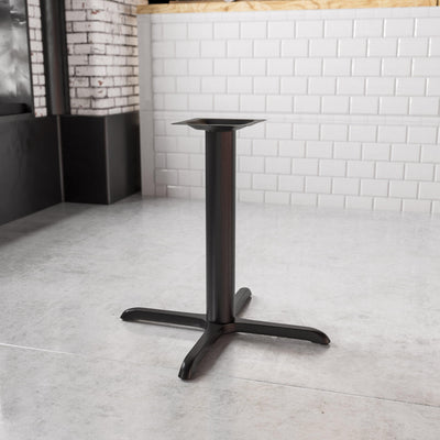 33'' x 33'' Restaurant Table X-Base with 4'' Dia. Table Height Column