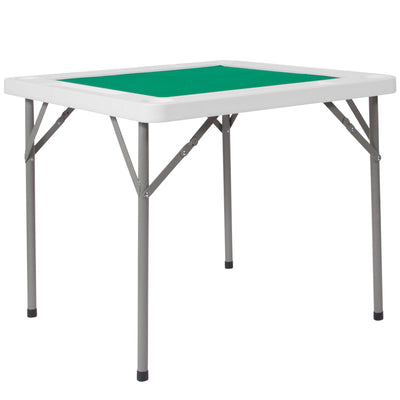 34.5" Square 4-Player Folding Card Game Table with Playing Surface and Cup Holders - View 1