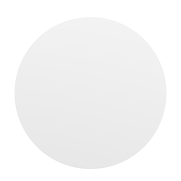 White/Gray |#| 36inch Round Table Top with White or Gray Reversible Laminate Top