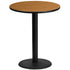 36'' Round Laminate Table Top with 24'' Round Bar Height Table Base