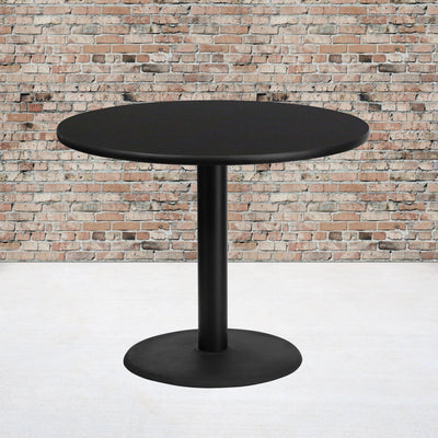 36'' Round Laminate Table Top with 24'' Round Table Height Base