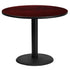 36'' Round Laminate Table Top with 24'' Round Table Height Base