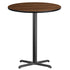36'' Round Laminate Table Top with 30'' x 30'' Bar Height Table Base