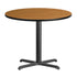 36'' Round Laminate Table Top with 30'' x 30'' Table Height Base