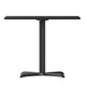 Black |#| 36inch Square Black Laminate Table Top with 30inch x 30inch Table Height Base