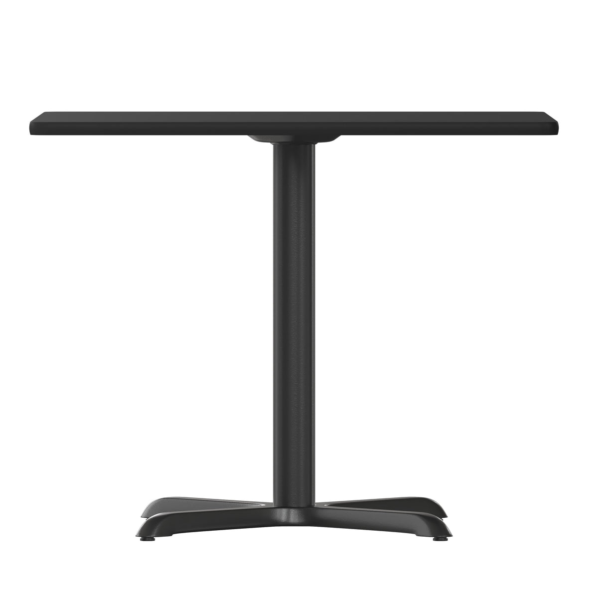 Black |#| 36inch Square Black Laminate Table Top with 30inch x 30inch Table Height Base