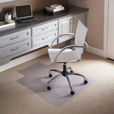 36'' x 48'' Carpet Chair Mat with Lip