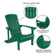 Green |#| Star and Moon Fire Pit with Mesh Cover & 2 Green Poly Resin Adirondack Chairs