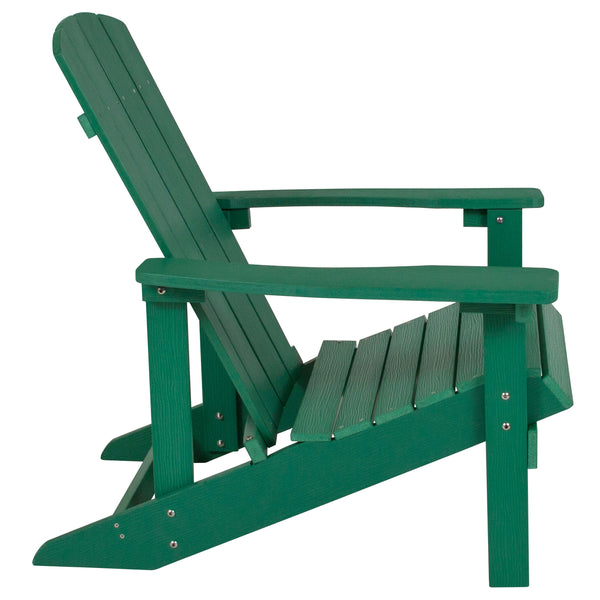 Green |#| Star and Moon Fire Pit with Mesh Cover & 2 Green Poly Resin Adirondack Chairs