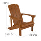 Teak |#| Star and Moon Fire Pit with Mesh Cover & 2 Teak Poly Resin Adirondack Chairs