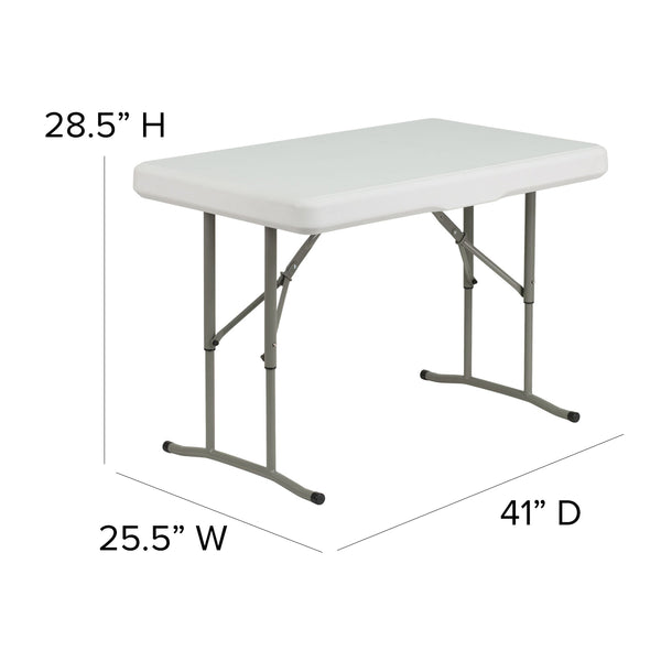 3 Piece Portable Plastic Folding Bench and Table Set