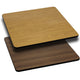 Natural/Walnut |#| 42inch Square Table Top with Natural or Walnut Reversible Laminate Top