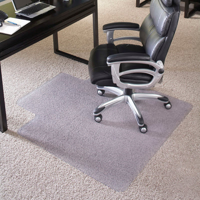 45'' x 53'' Big & Tall 400 lb. Capacity Carpet Chair Mat with Lip - View 2