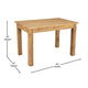 Light Natural |#| 46inch x 30inch Rectangular Light Natural Solid Pine Farm Dining Table