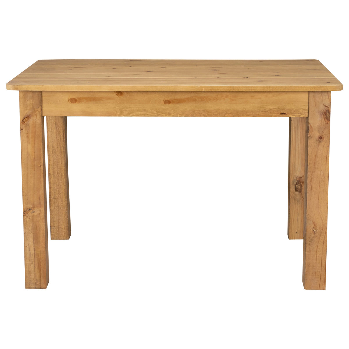 Light Natural |#| 46inch x 30inch Rectangular Light Natural Solid Pine Farm Dining Table