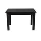 Black Wash |#| 46inch x 30inch Rectangular Black Wash Solid Pine Farm Dining Table