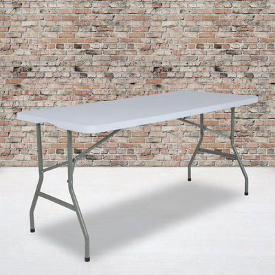 4.97-Foot Bi-Fold Plastic Folding Table