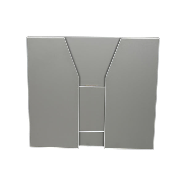 Gray |#| 4' Slate Gray Laminate Foldable Portable Event Bar - Catering/Bartender Bar