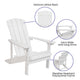 White |#| Star and Moon Fire Pit with Mesh Cover & 4 White Poly Resin Adirondack Chairs