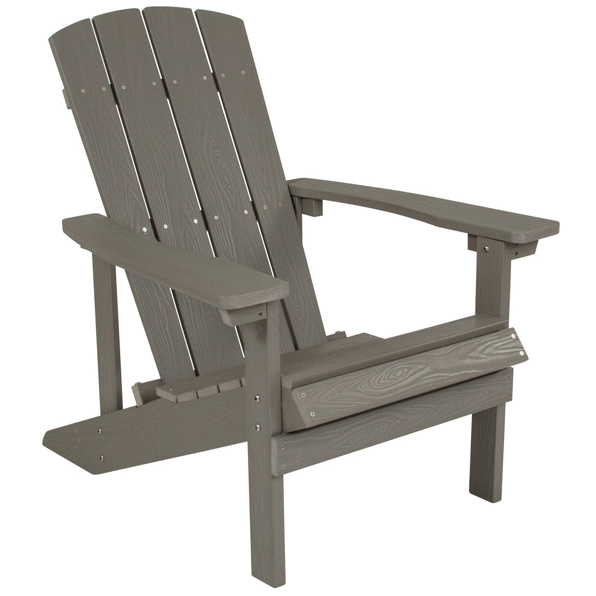 Light Gray |#| Star and Moon Fire Pit with Mesh Cover & 4 Lt. Gray Poly Resin Adirondack Chairs