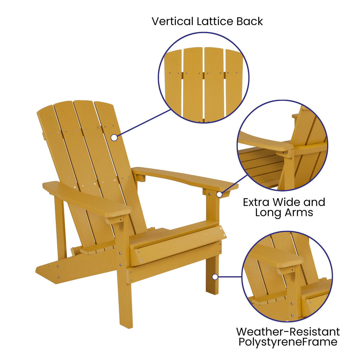 Yellow |#| Star and Moon Fire Pit with Mesh Cover & 4 Yellow Poly Resin Adirondack Chairs