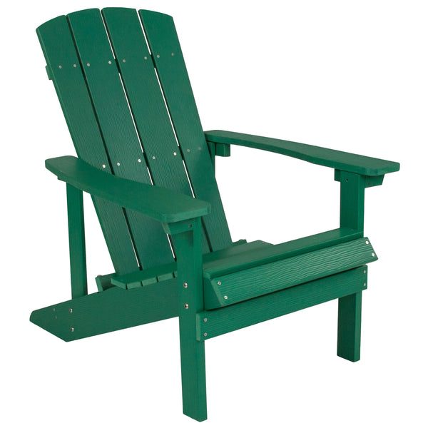 Green |#| Star and Moon Fire Pit with Mesh Cover & 4 Green Poly Resin Adirondack Chairs