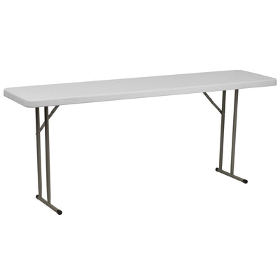 6-Foot Plastic Folding Training Table