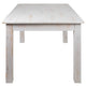 Antique Rustic White |#| 60inch x 38inch Rectangular Antique Rustic White Solid Pine Farm Dining Table