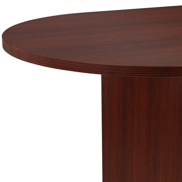 Mahogany |#| 6 Foot (72 inch) Classic Oval Conference Table in Mahogany - Meeting Table