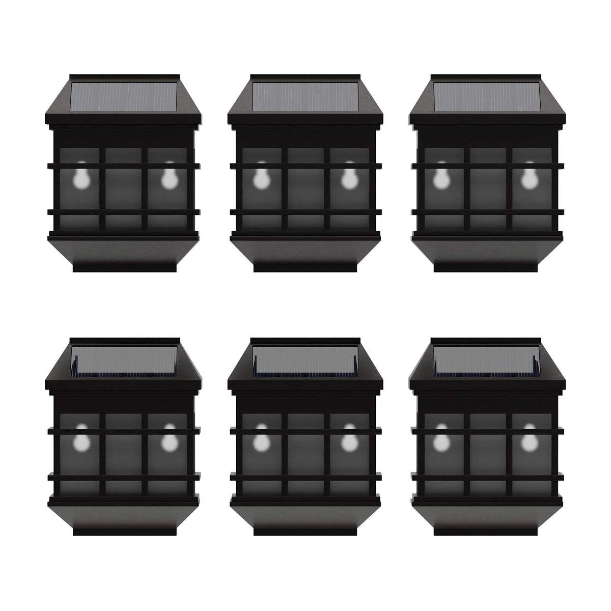 Brown |#| Decorative Wall Mount Solar Powered Lighting for Decks and Fencing in Brown