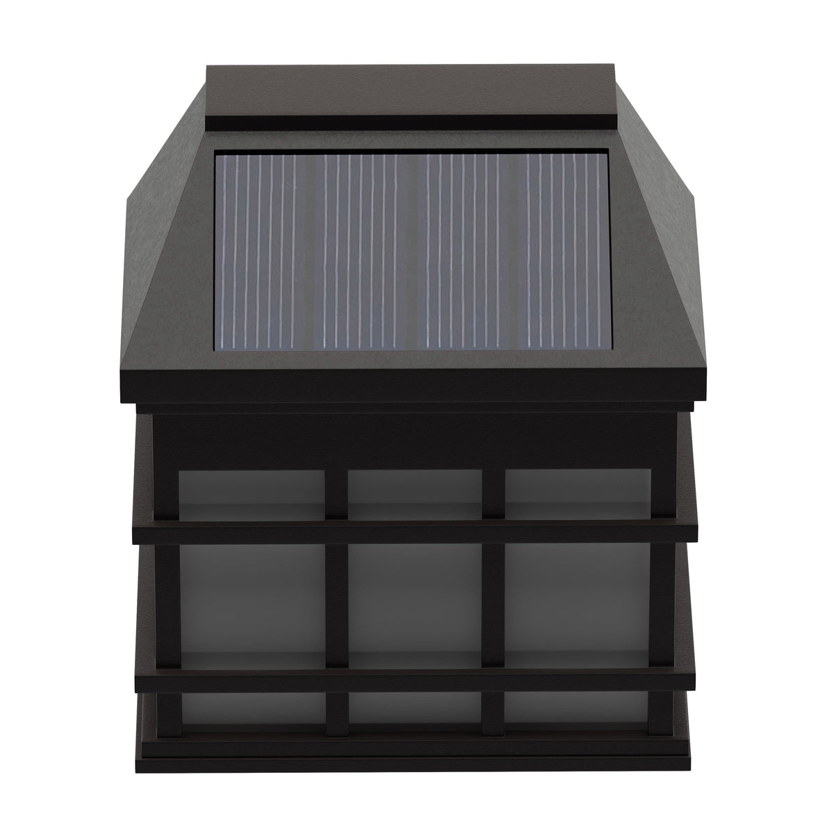 Brown |#| Decorative Wall Mount Solar Powered Lighting for Decks and Fencing in Brown