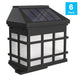 Black |#| Decorative Wall Mount Solar Powered Lighting for Decks and Fencing in Black