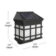 Black |#| Decorative Wall Mount Solar Powered Lighting for Decks and Fencing in Black