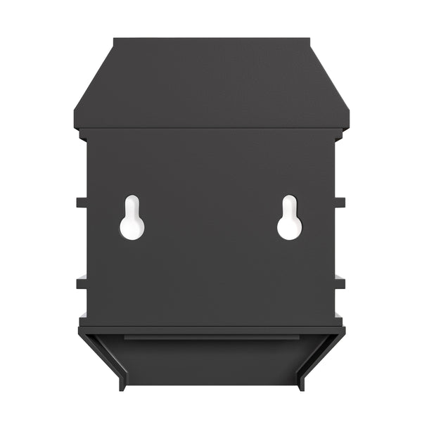 Black |#| Decorative Wall Mount Solar Powered Lighting for Decks and Fencing in Black