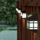 Brown |#| Decorative Wall Mount Solar Powered Lighting for Decks and Fencing in Brown