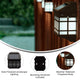 Brown |#| Decorative Wall Mount Solar Powered Lighting for Decks and Fencing in Brown